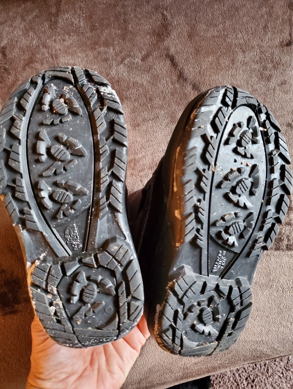 The North Face Kids Gray Winter Booties with Elastic Strap - Picture 4 of 7